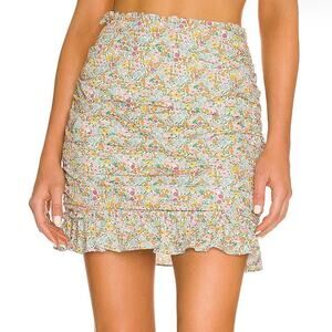 For Love & Lemons Raleigh Floral Mini Skirt Size XS NWT